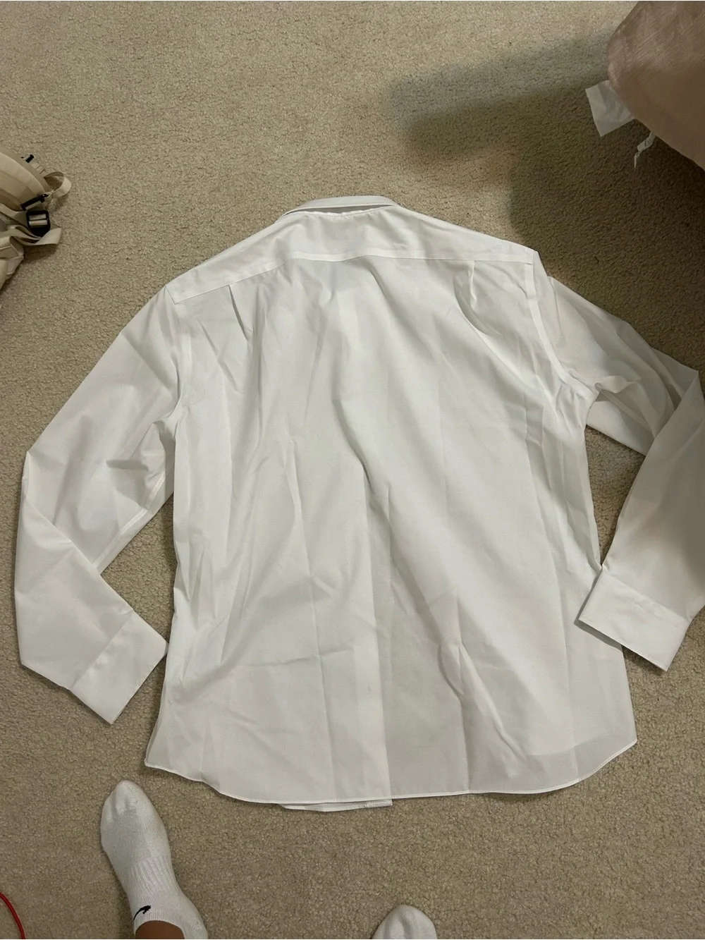Men's White Dress Shirt - Classic Button-Down